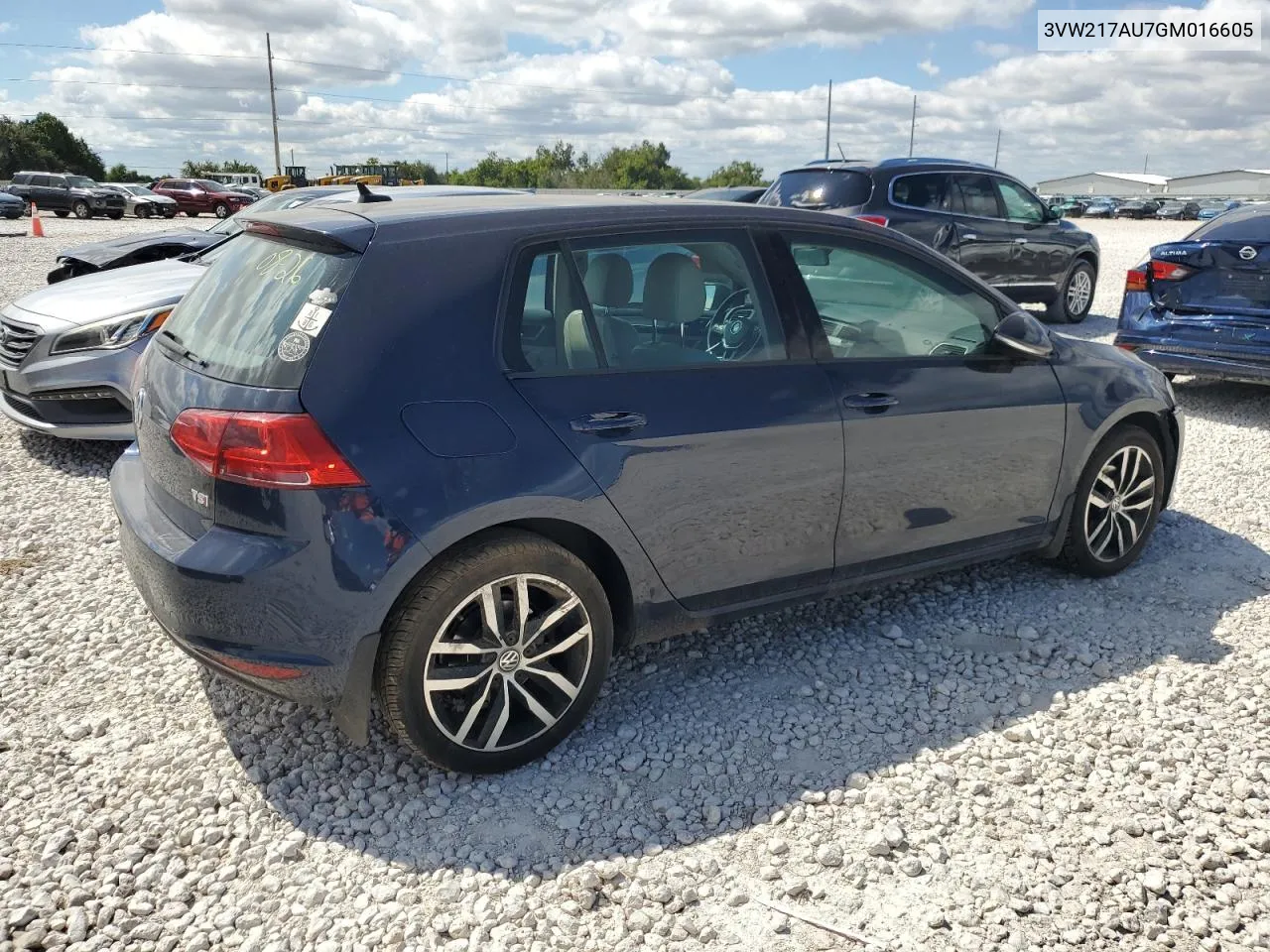 2016 Volkswagen Golf S/Se VIN: 3VW217AU7GM016605 Lot: 69439734