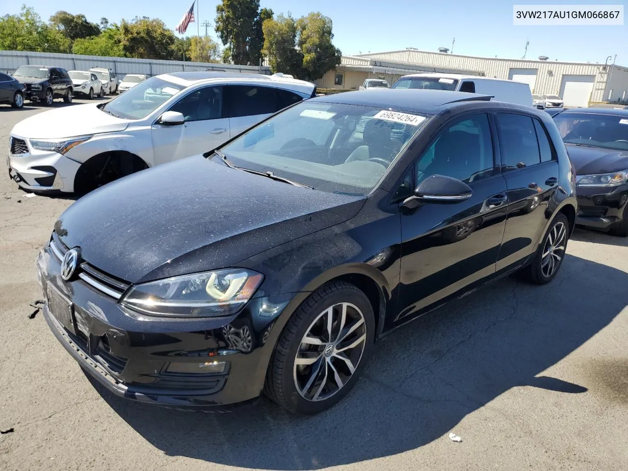 2016 Volkswagen Golf S/Se VIN: 3VW217AU1GM066867 Lot: 69824264