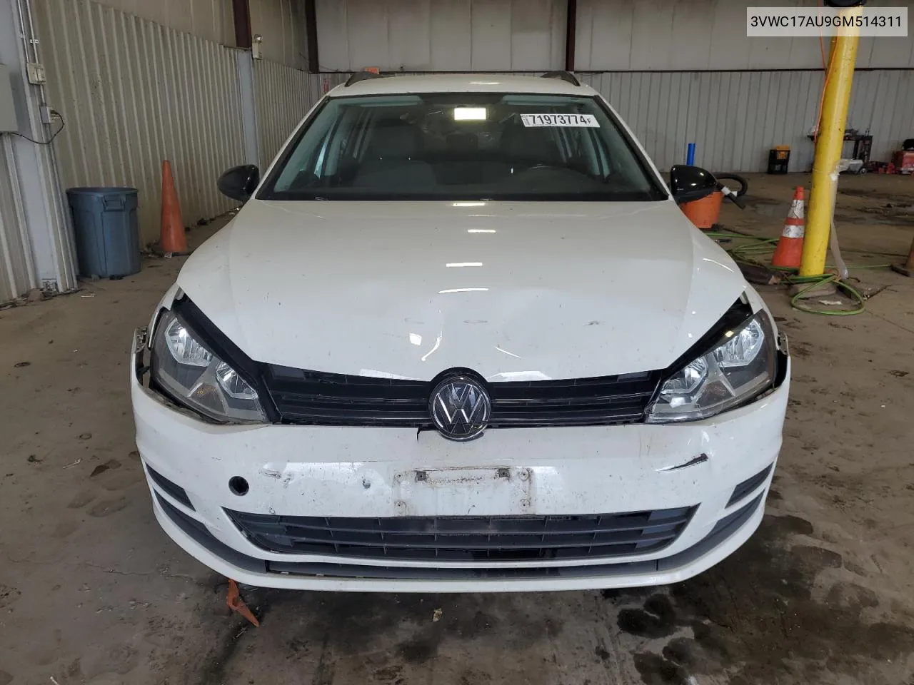 2016 Volkswagen Golf Sportwagen S VIN: 3VWC17AU9GM514311 Lot: 71973774