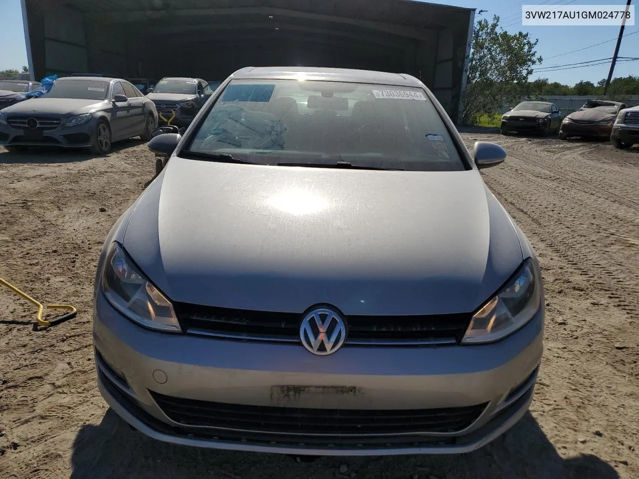 2016 Volkswagen Golf S/Se VIN: 3VW217AU1GM024778 Lot: 73036944