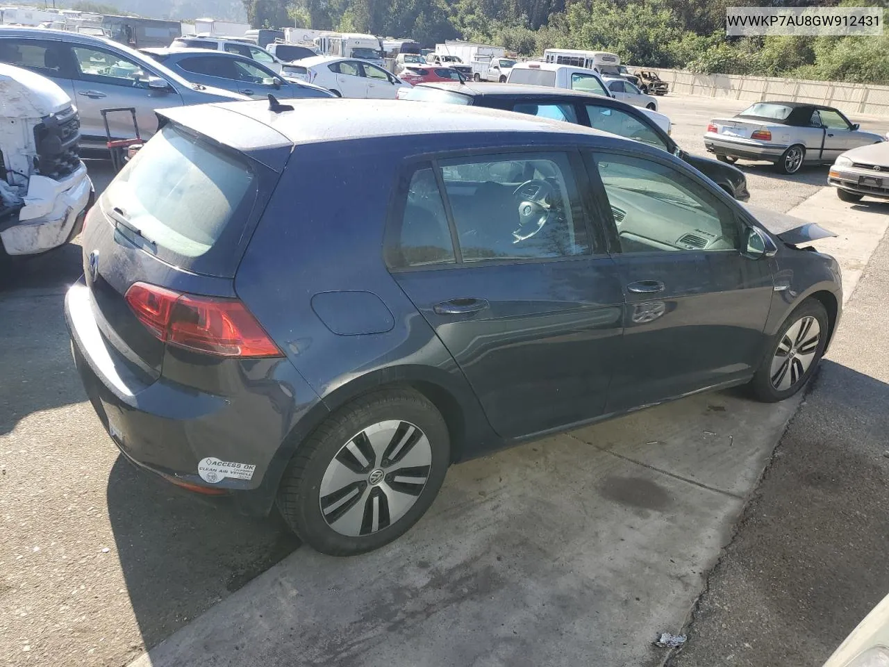 2016 Volkswagen E-Golf Se VIN: WVWKP7AU8GW912431 Lot: 73326414