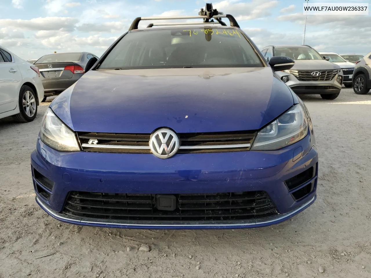 2016 Volkswagen Golf R VIN: WVWLF7AU0GW236337 Lot: 76852464