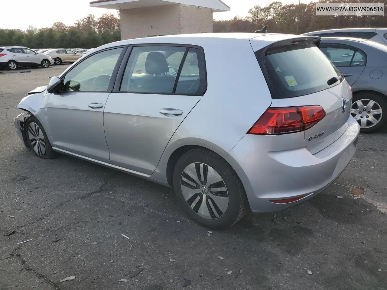 2016 Volkswagen E-Golf Se VIN: WVWKP7AU8GW906516 Lot: 78704914