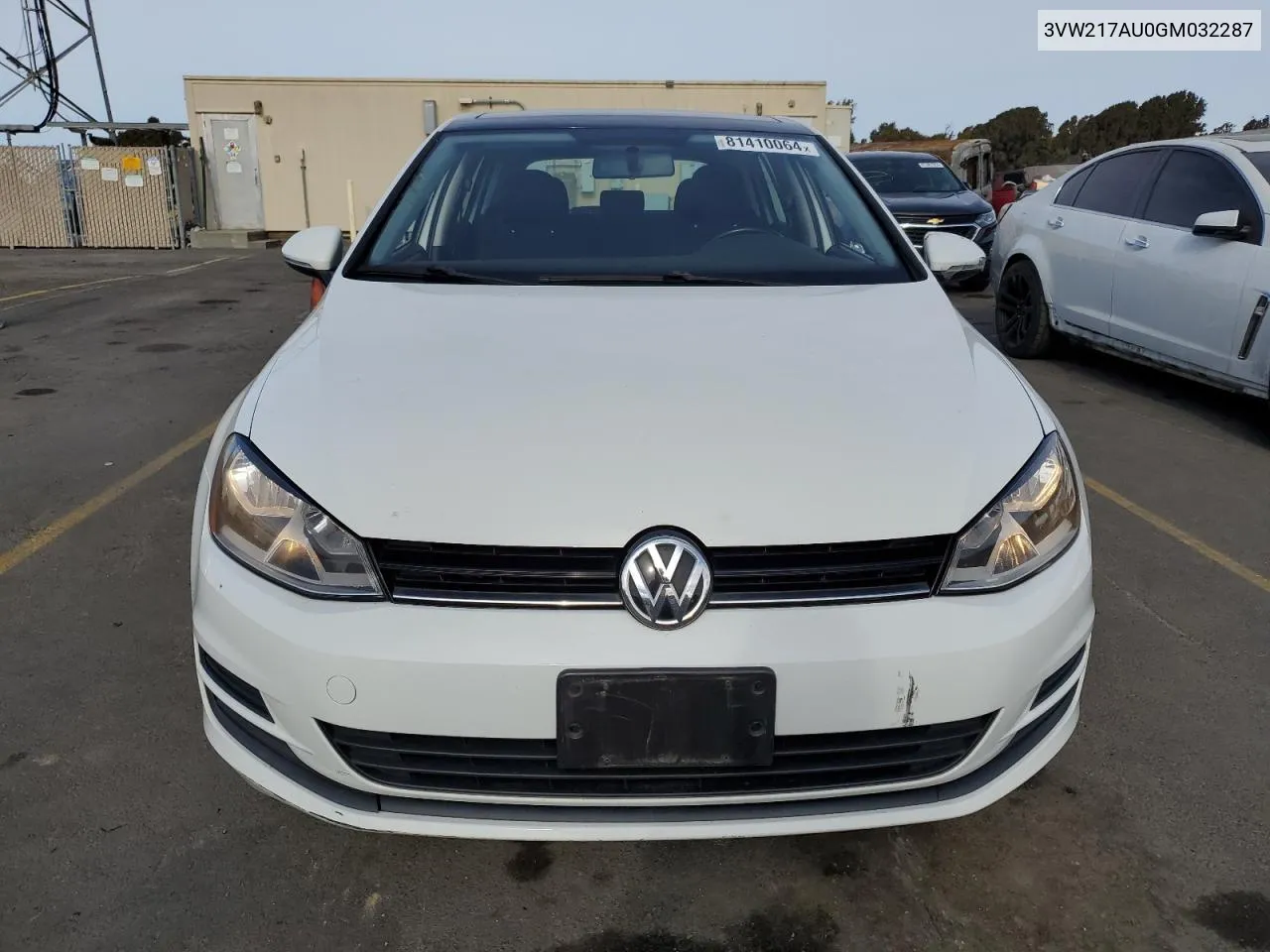 2016 Volkswagen Golf S/Se VIN: 3VW217AU0GM032287 Lot: 81410064