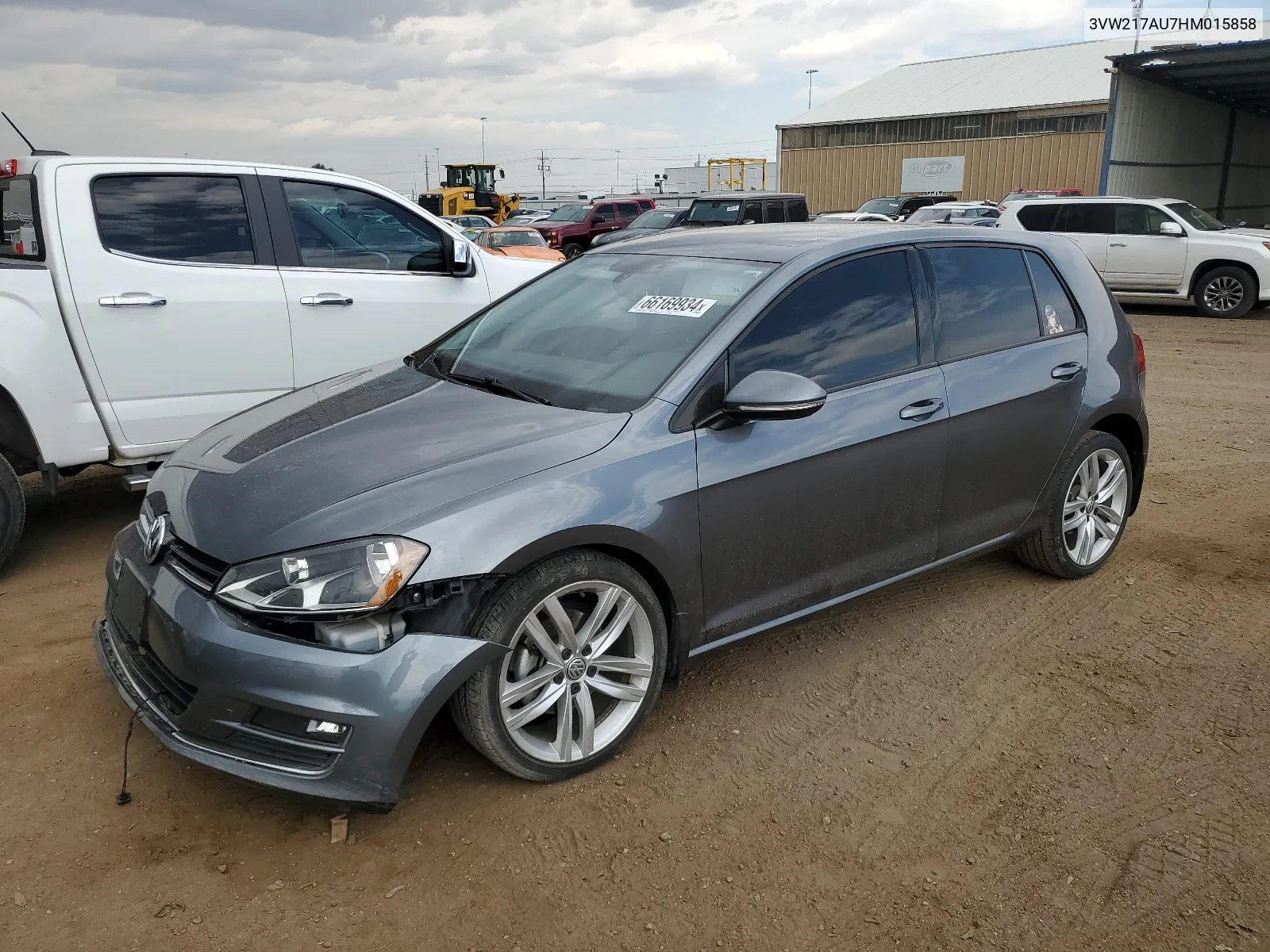 2017 Volkswagen Golf S VIN: 3VW217AU7HM015858 Lot: 66169934