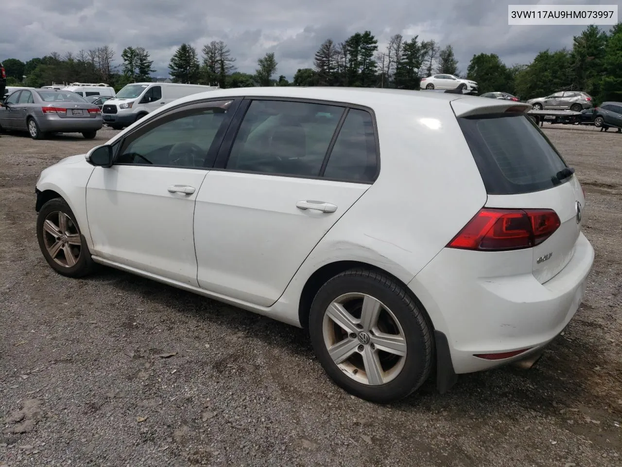 2017 Volkswagen Golf S VIN: 3VW117AU9HM073997 Lot: 66493444