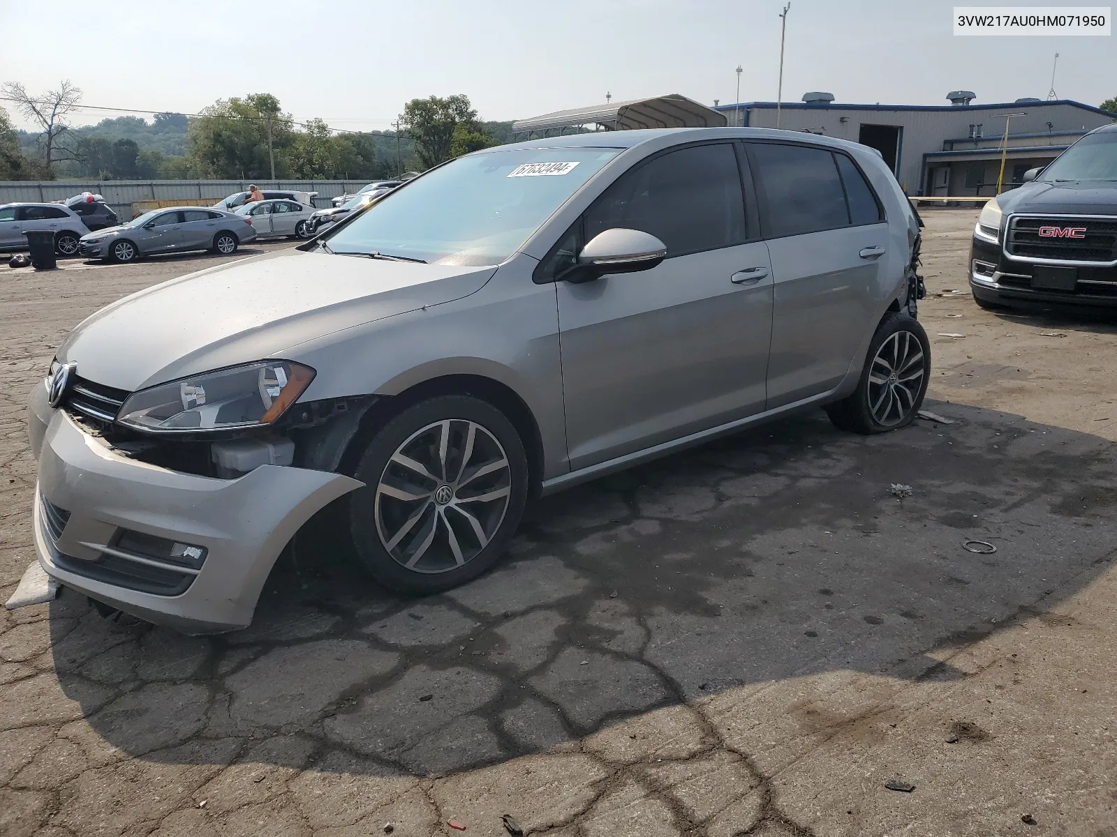 2017 Volkswagen Golf S VIN: 3VW217AU0HM071950 Lot: 67633494