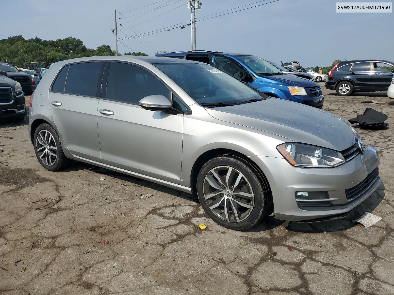 2017 Volkswagen Golf S VIN: 3VW217AU0HM071950 Lot: 67633494