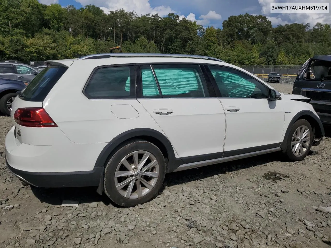 2017 Volkswagen Golf Alltrack S VIN: 3VWH17AUXHM519704 Lot: 68239544