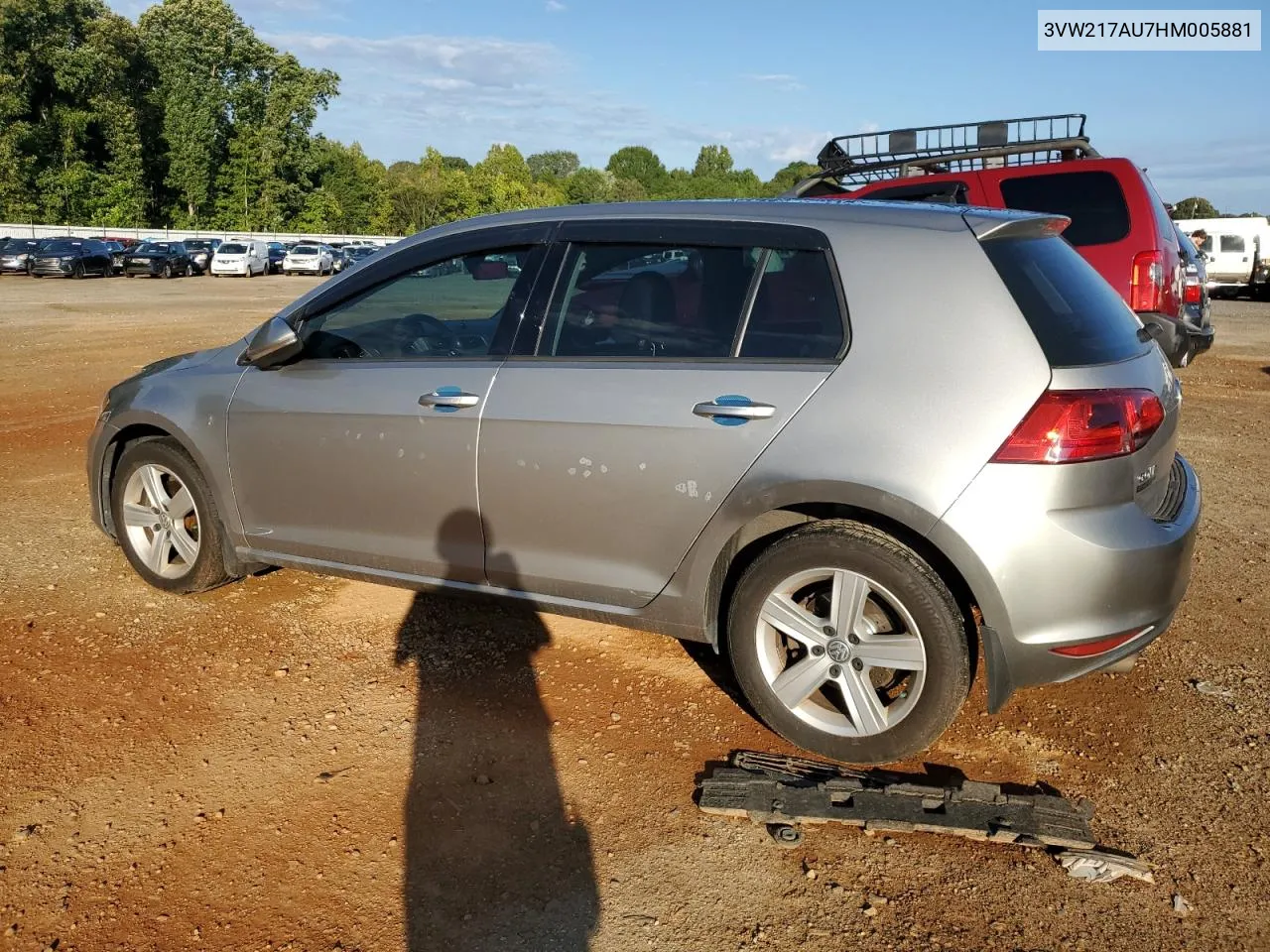 2017 Volkswagen Golf S VIN: 3VW217AU7HM005881 Lot: 69441074