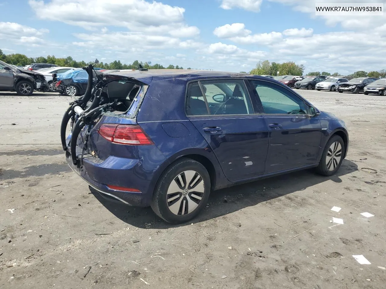 WVWKR7AU7HW953841 2017 Volkswagen E-Golf Se