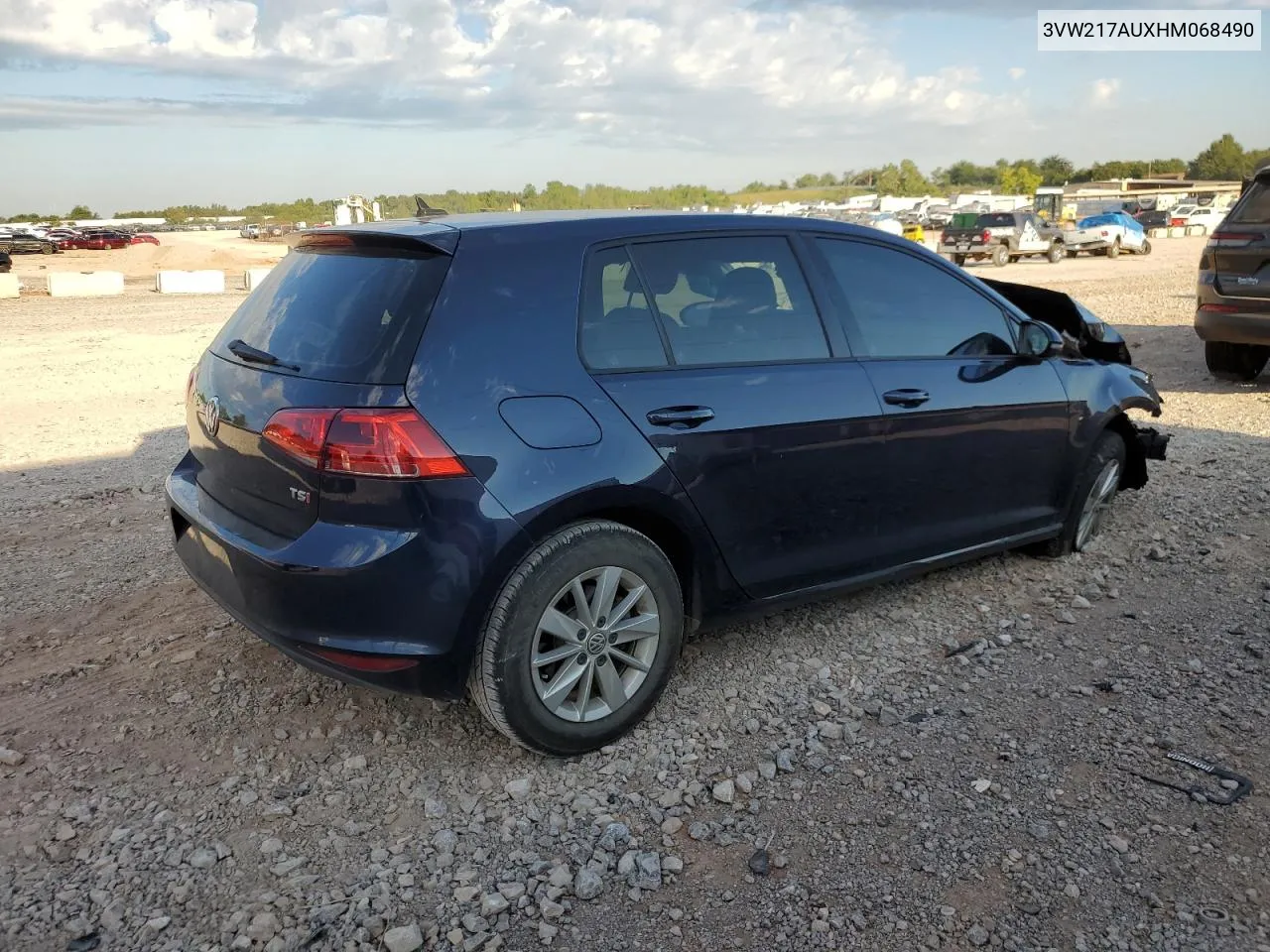 3VW217AUXHM068490 2017 Volkswagen Golf S