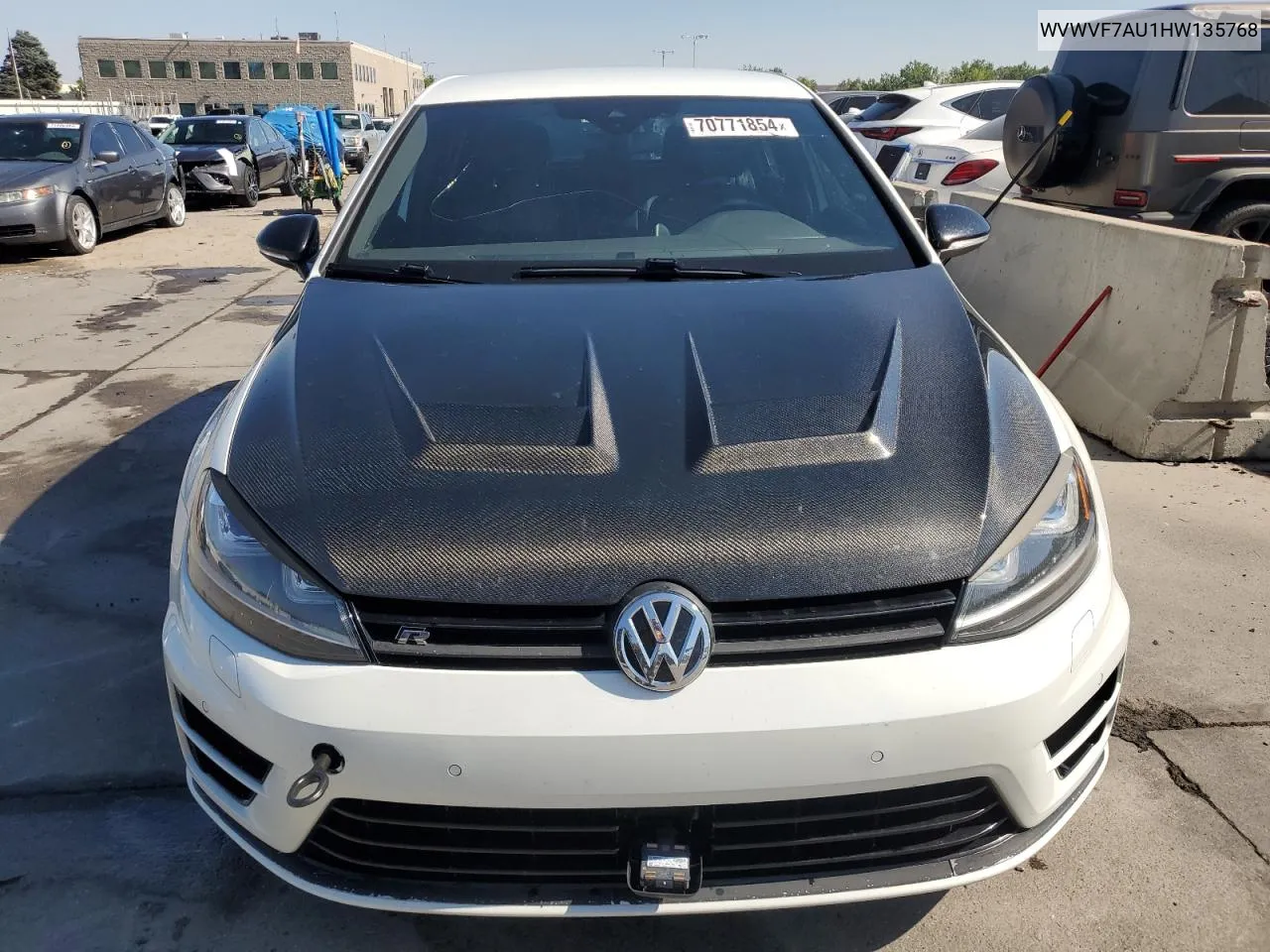 2017 Volkswagen Golf R VIN: WVWVF7AU1HW135768 Lot: 70771854