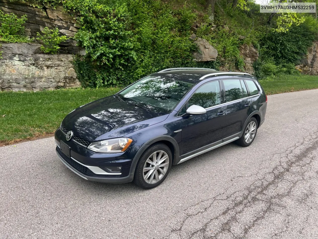 2017 Volkswagen Golf Alltrack S VIN: 3VWH17AU3HM532259 Lot: 72853974