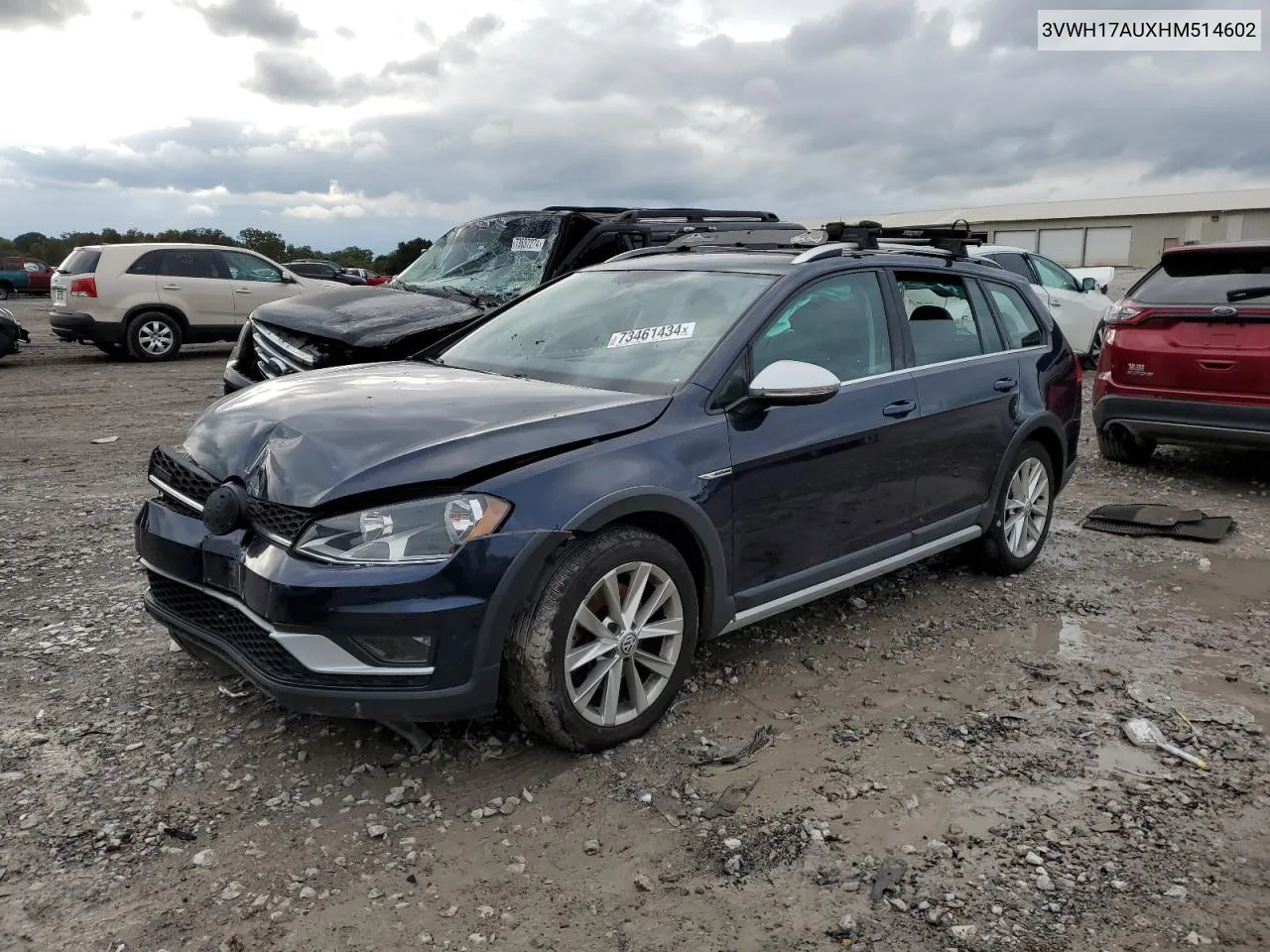 2017 Volkswagen Golf Alltrack S VIN: 3VWH17AUXHM514602 Lot: 73461434