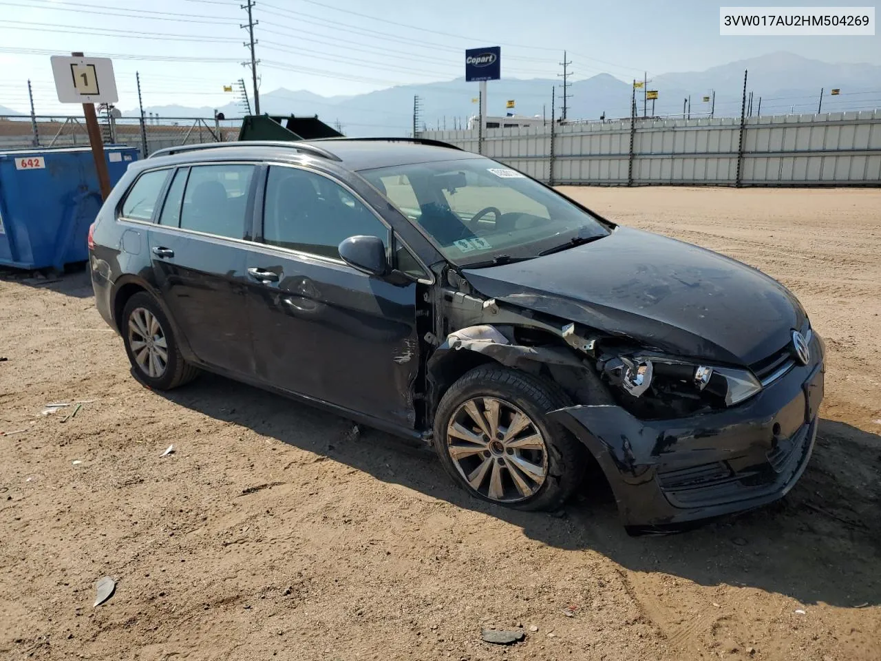 3VW017AU2HM504269 2017 Volkswagen Golf Sportwagen S