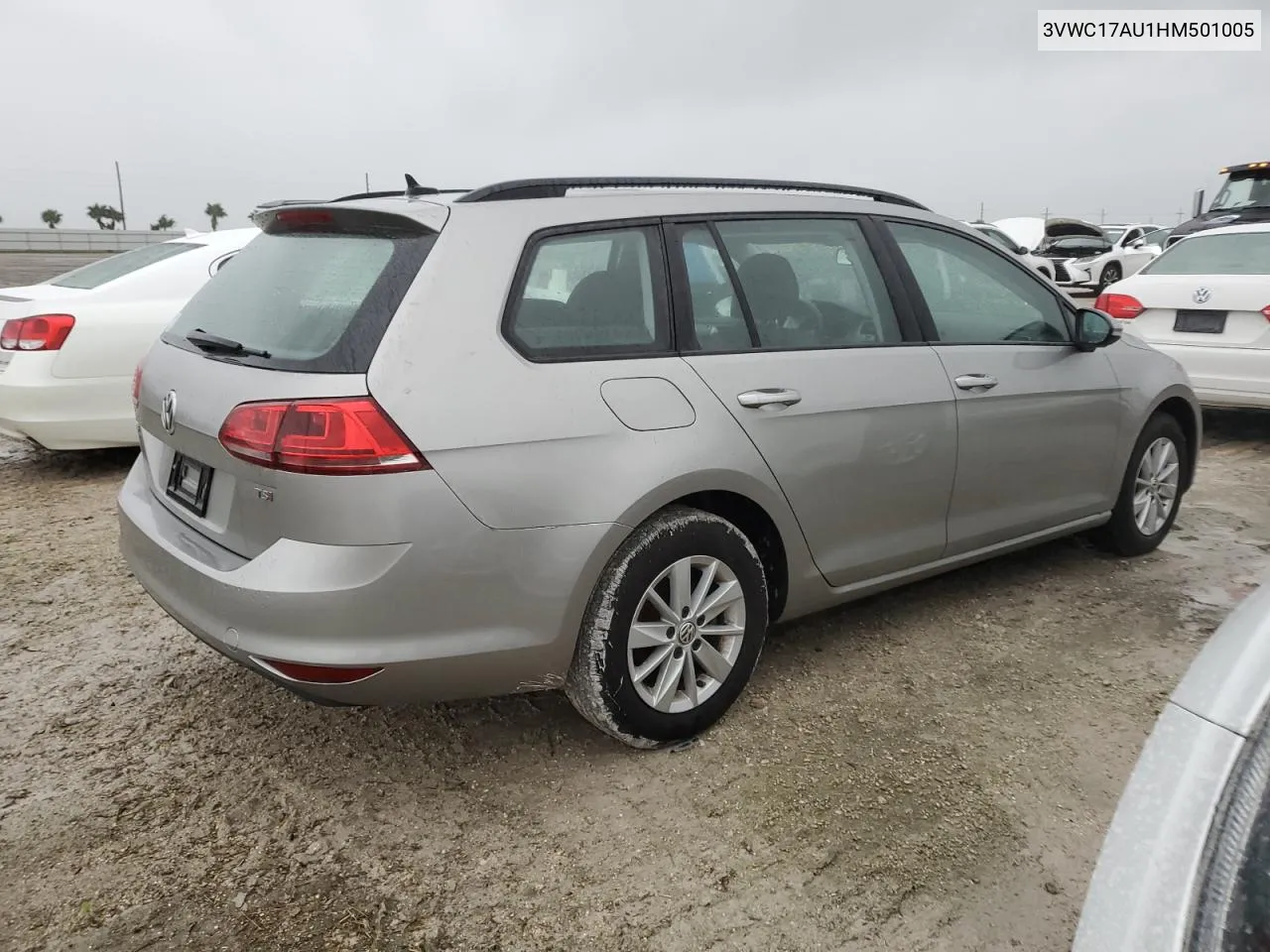 3VWC17AU1HM501005 2017 Volkswagen Golf Sportwagen S