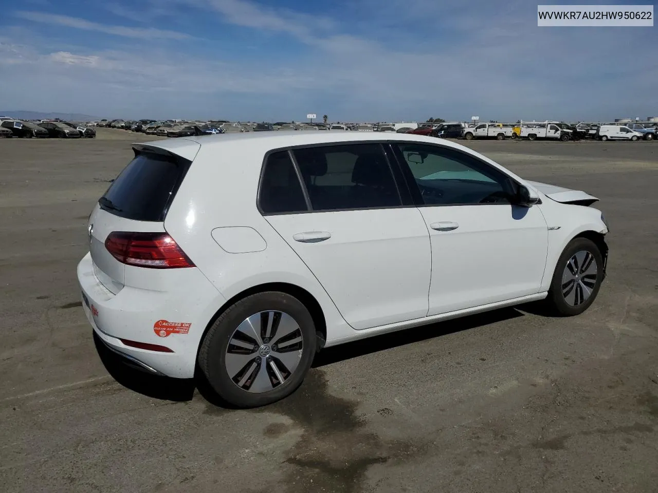 WVWKR7AU2HW950622 2017 Volkswagen E-Golf Se