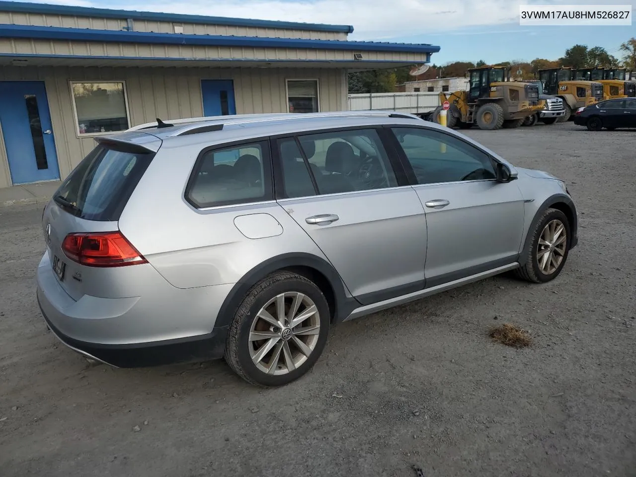 2017 Volkswagen Golf Alltrack S VIN: 3VWM17AU8HM526827 Lot: 77046214