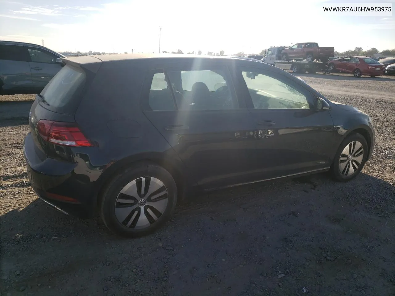 WVWKR7AU6HW953975 2017 Volkswagen E-Golf Se