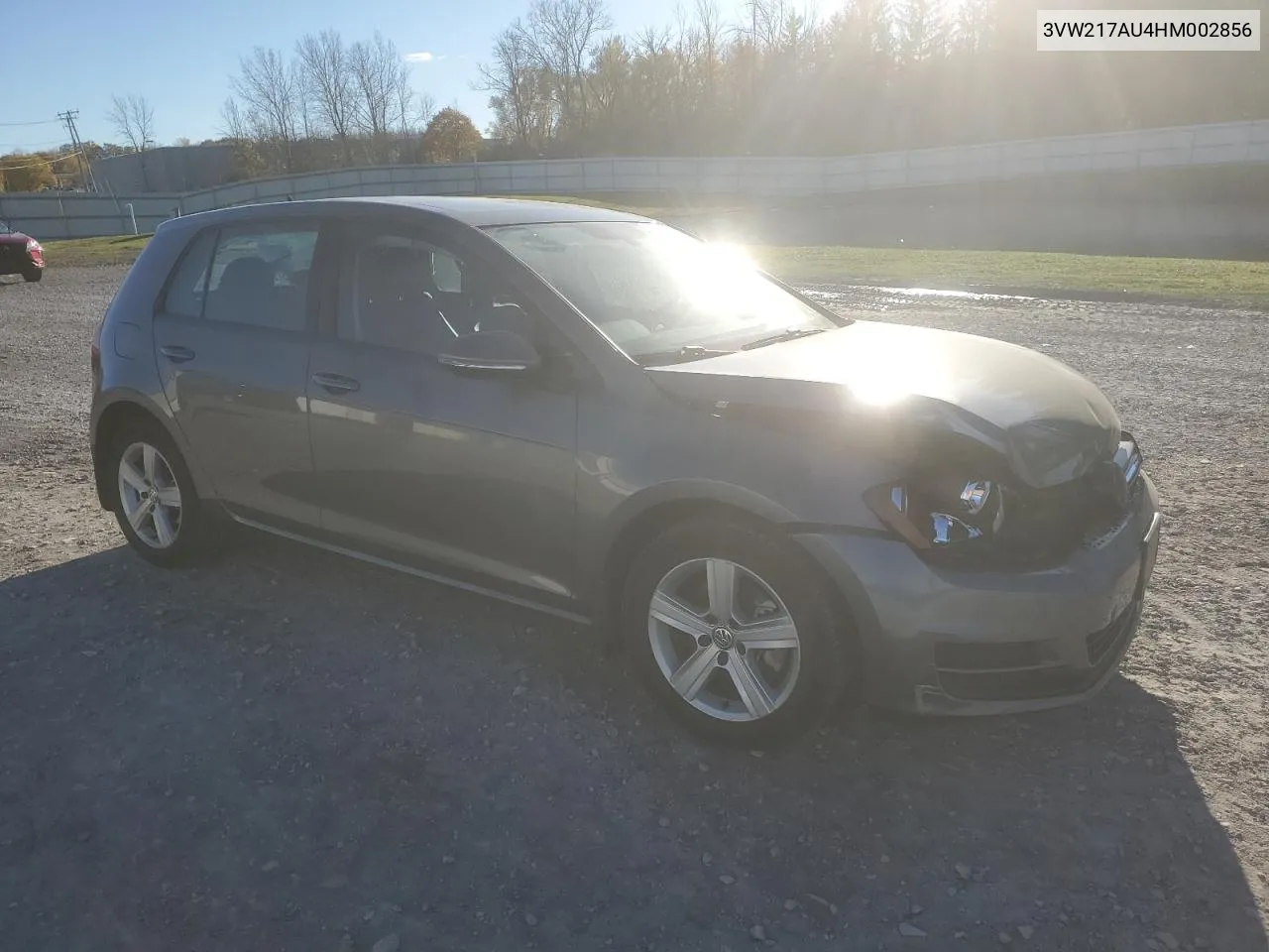 2017 Volkswagen Golf S VIN: 3VW217AU4HM002856 Lot: 77574074