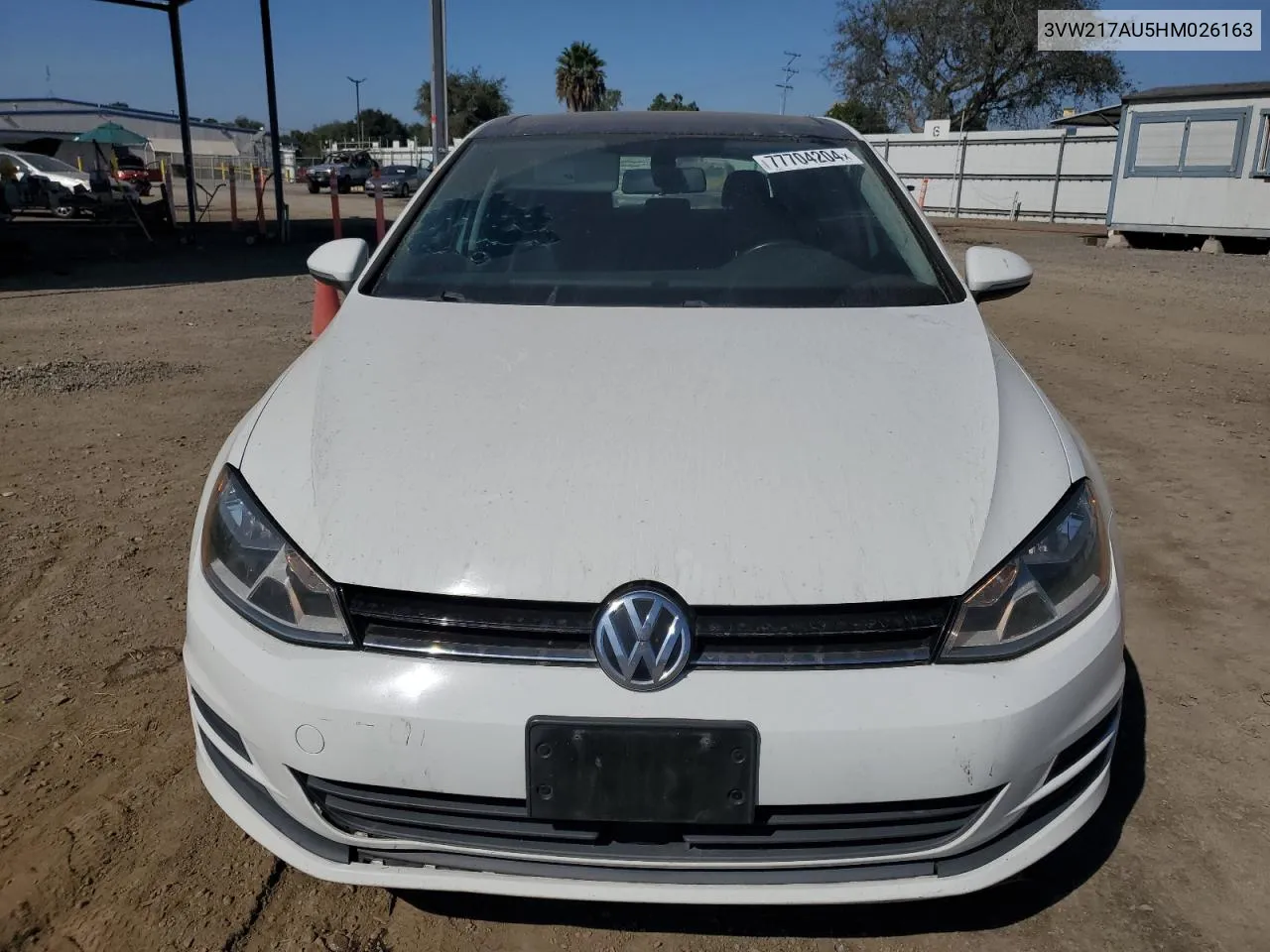 2017 Volkswagen Golf S VIN: 3VW217AU5HM026163 Lot: 77704204