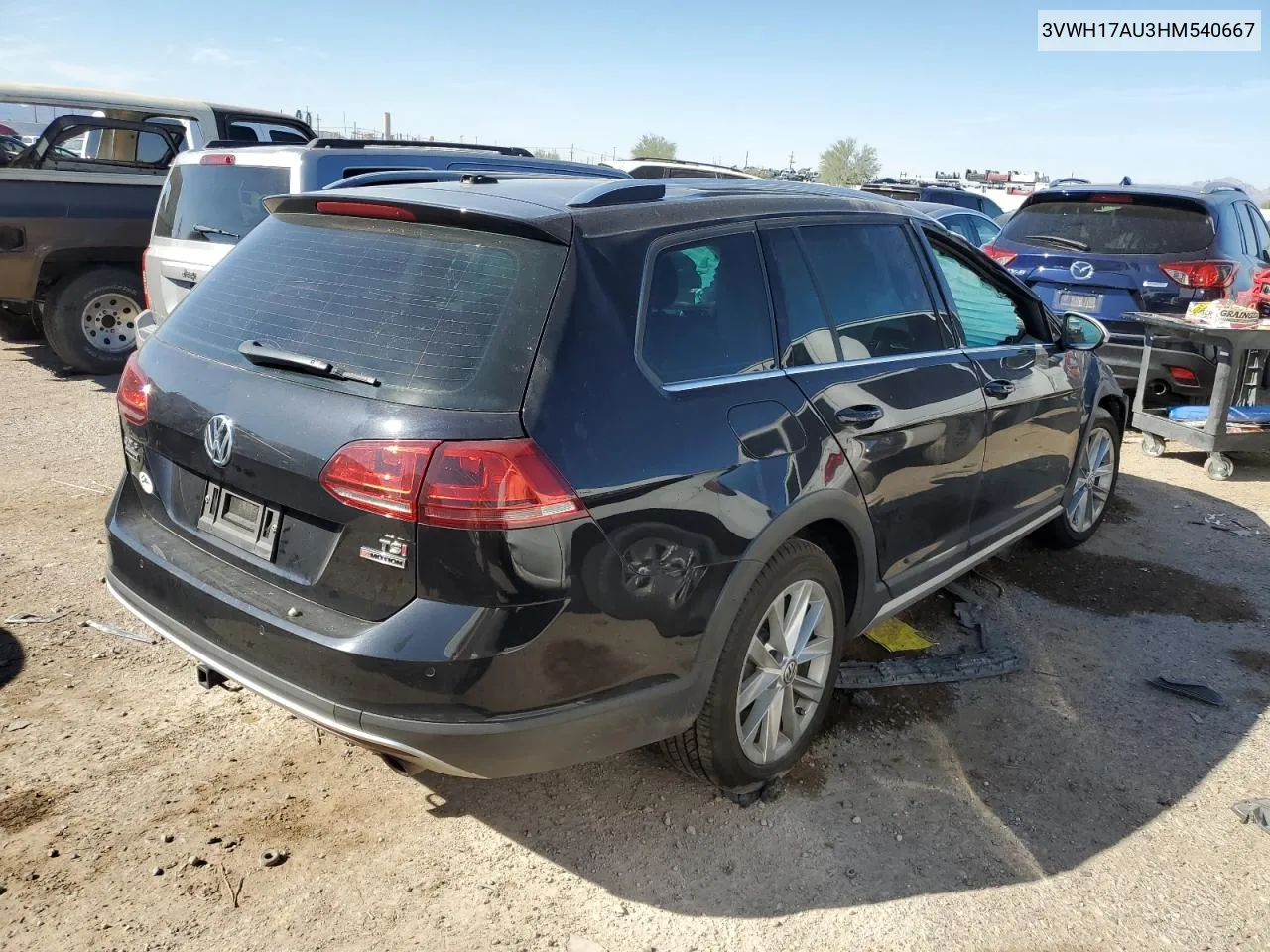 2017 Volkswagen Golf Alltrack S VIN: 3VWH17AU3HM540667 Lot: 78036384