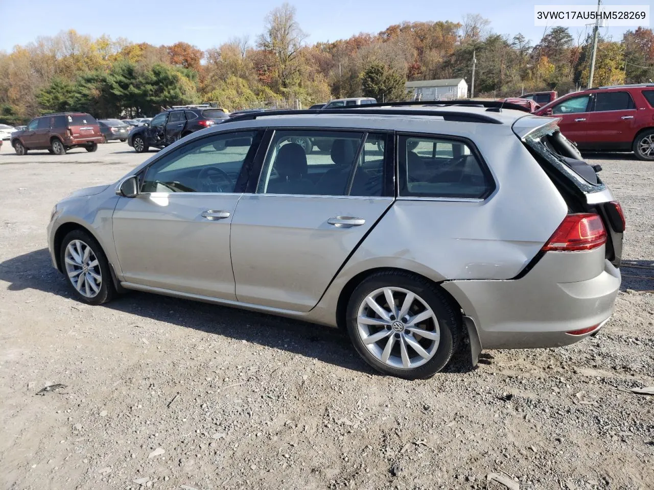 2017 Volkswagen Golf Sportwagen S VIN: 3VWC17AU5HM528269 Lot: 79165564