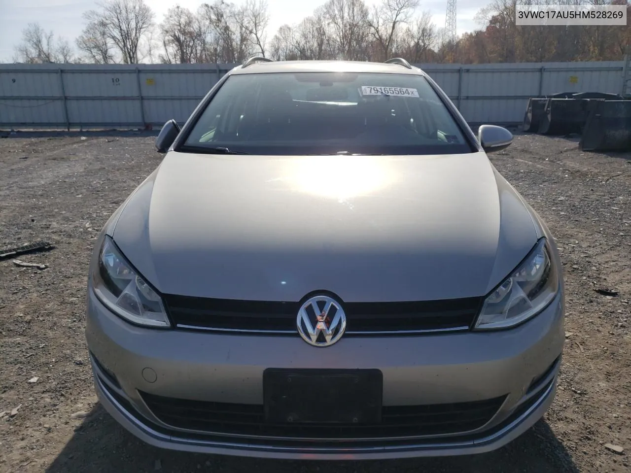 2017 Volkswagen Golf Sportwagen S VIN: 3VWC17AU5HM528269 Lot: 79165564