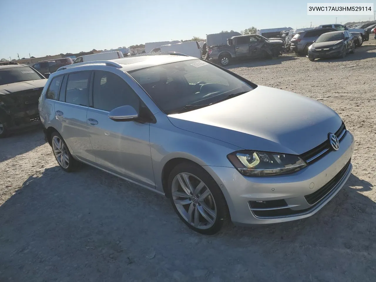 2017 Volkswagen Golf Sportwagen S VIN: 3VWC17AU3HM529114 Lot: 79701654