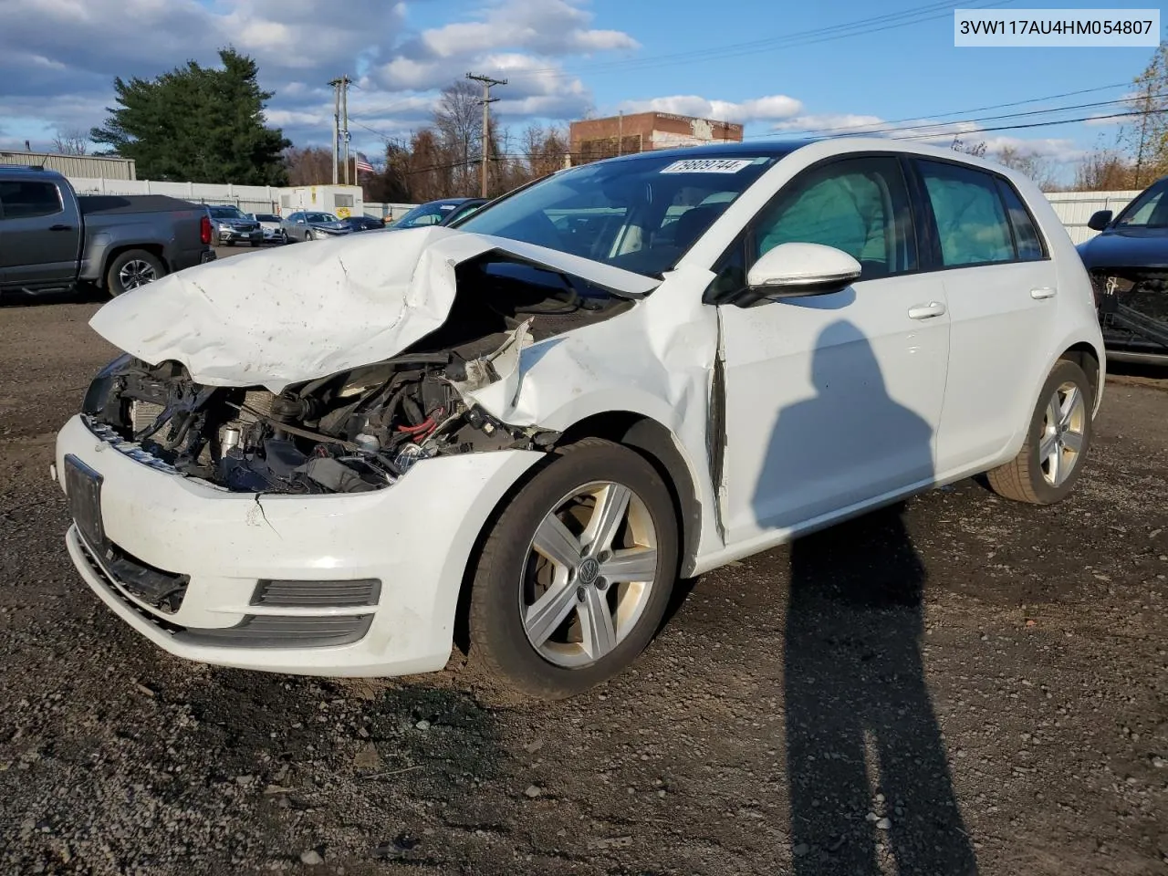 2017 Volkswagen Golf S VIN: 3VW117AU4HM054807 Lot: 79809744