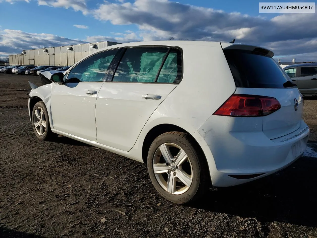 2017 Volkswagen Golf S VIN: 3VW117AU4HM054807 Lot: 79809744