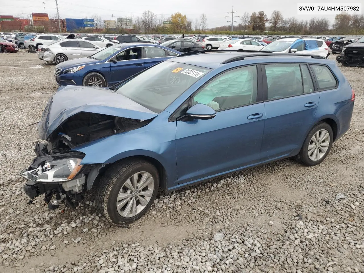 2017 Volkswagen Golf Sportwagen S VIN: 3VW017AU4HM507982 Lot: 80037114