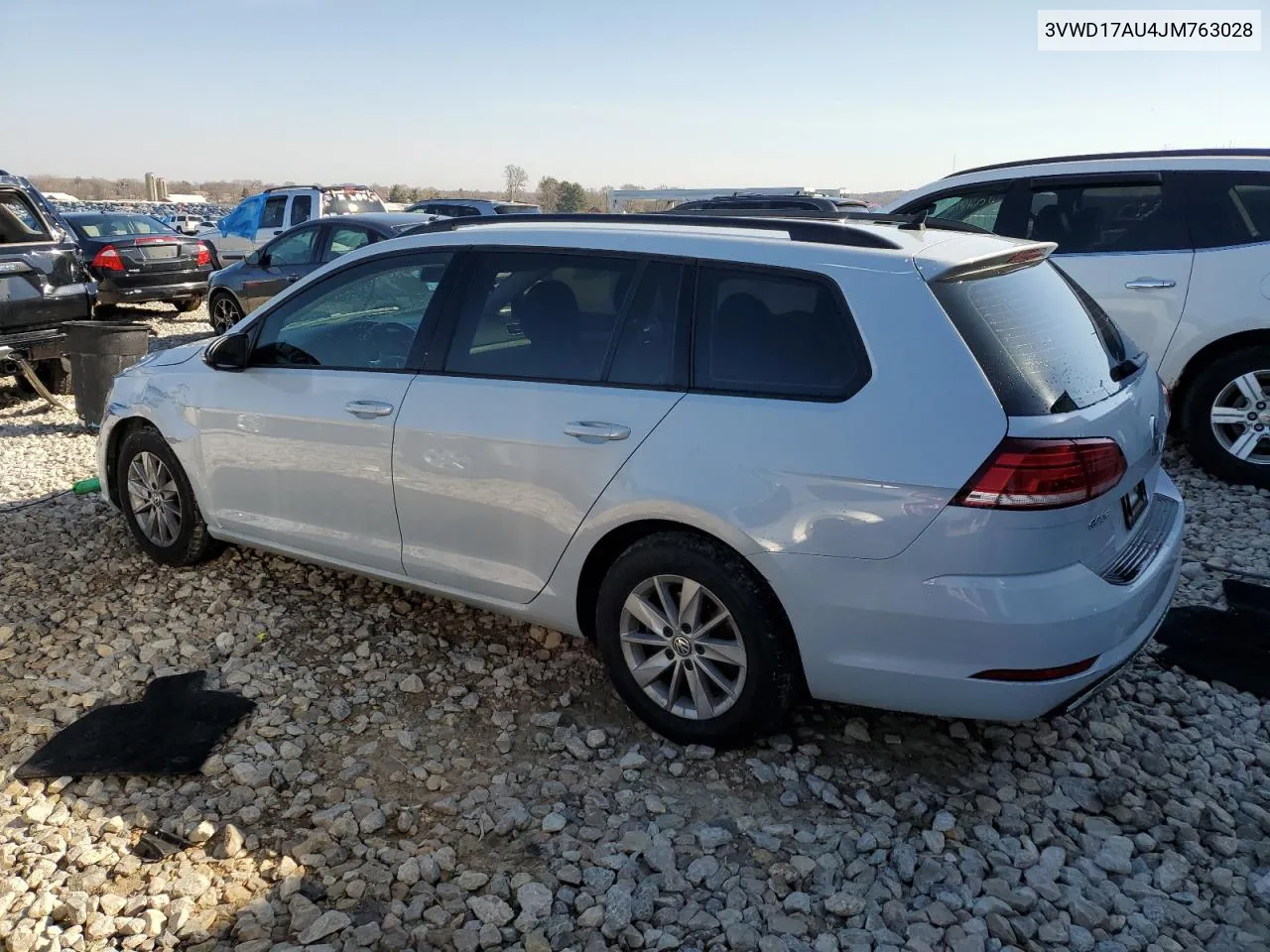 3VWD17AU4JM763028 2018 Volkswagen Golf Sportwagen S