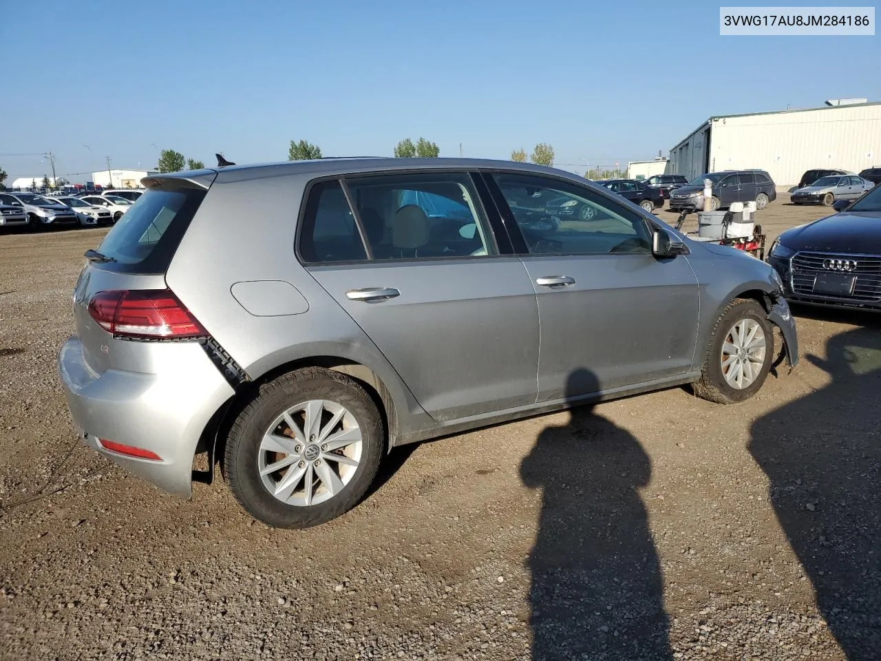 2018 Volkswagen Golf S VIN: 3VWG17AU8JM284186 Lot: 61697613