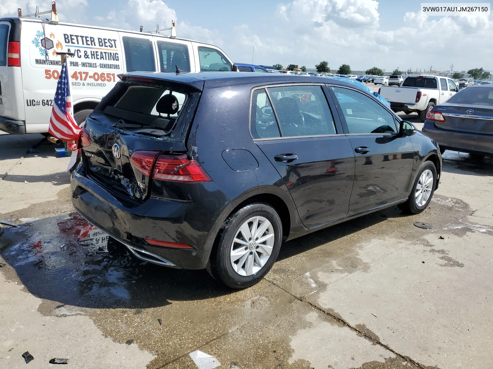 2018 Volkswagen Golf S VIN: 3VWG17AU1JM267150 Lot: 64892954