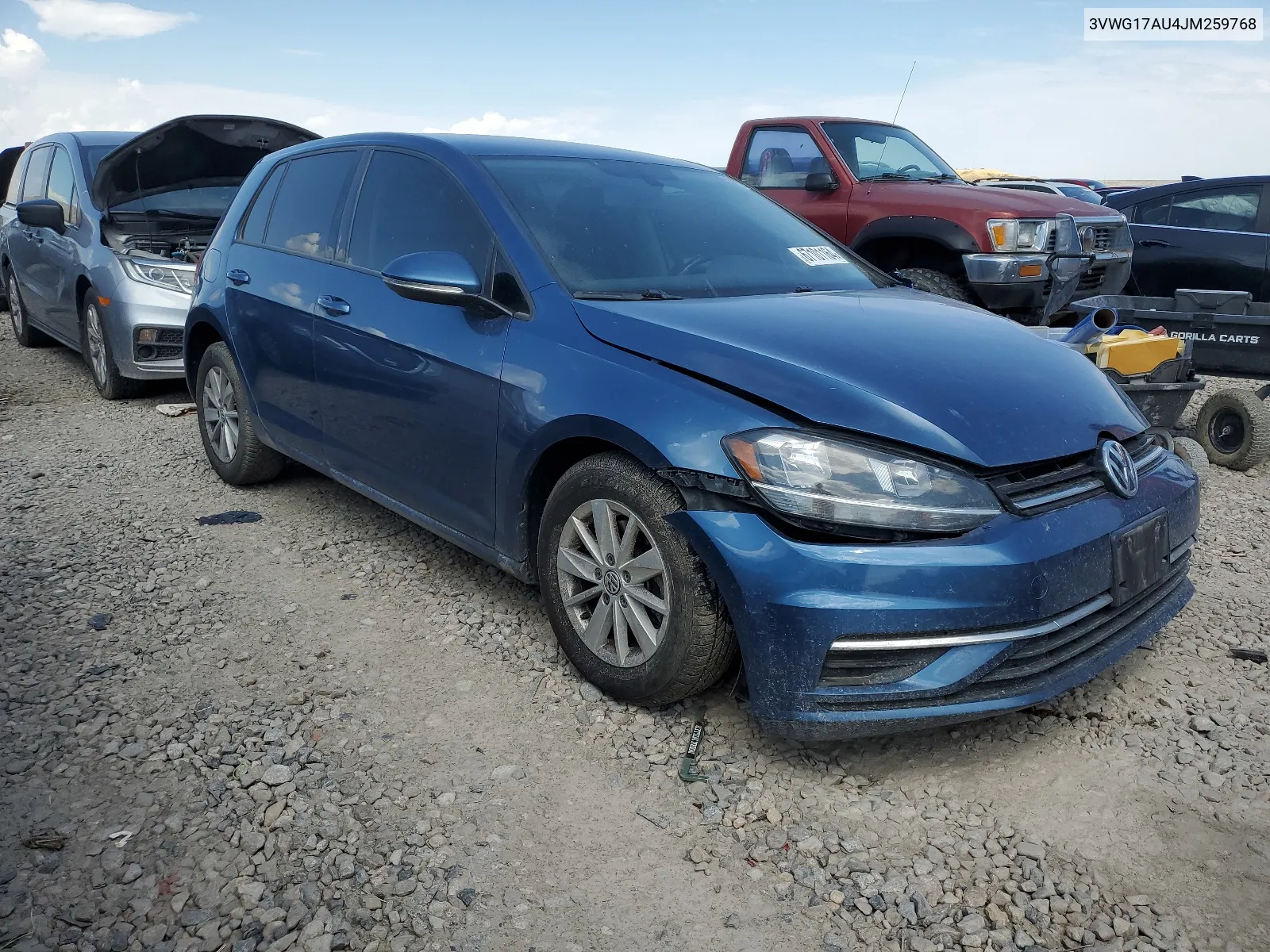 2018 Volkswagen Golf S VIN: 3VWG17AU4JM259768 Lot: 67101164