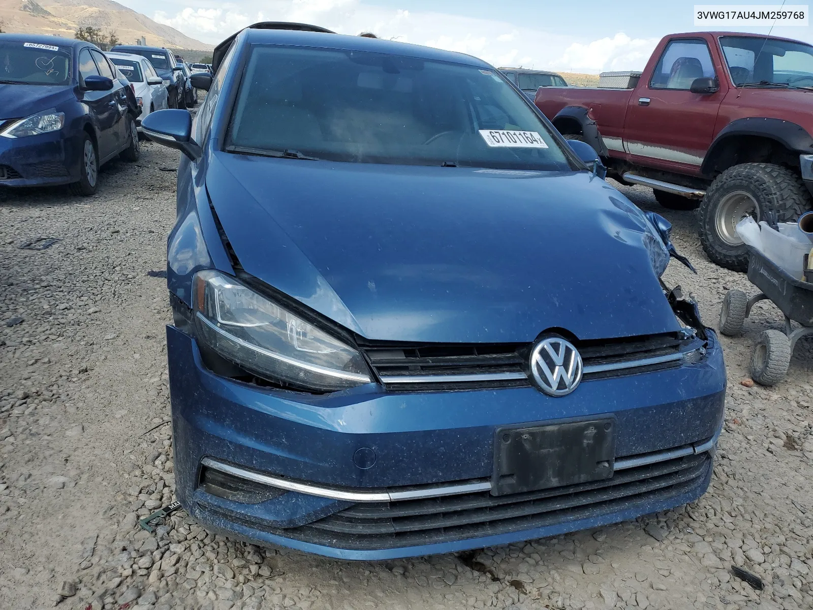 2018 Volkswagen Golf S VIN: 3VWG17AU4JM259768 Lot: 67101164