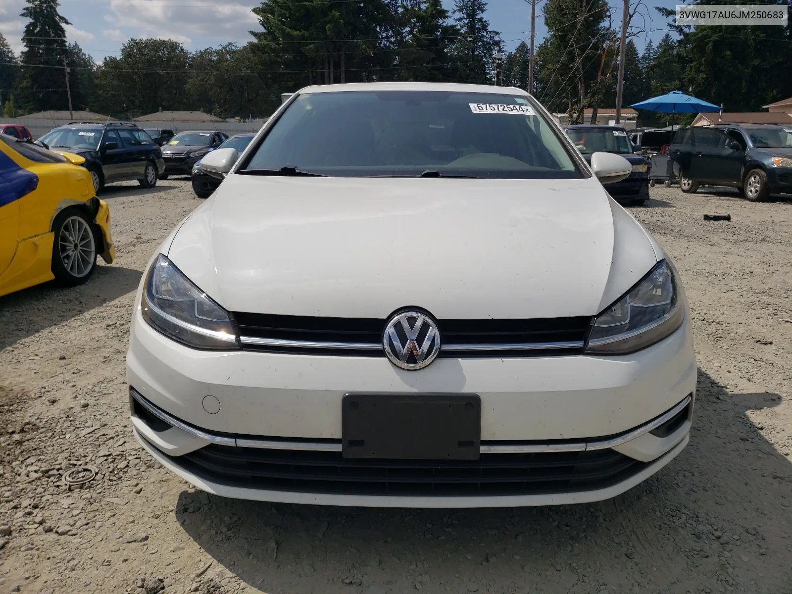 2018 Volkswagen Golf S VIN: 3VWG17AU6JM250683 Lot: 67572544