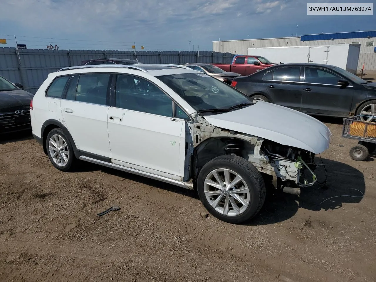 2018 Volkswagen Golf Alltrack S VIN: 3VWH17AU1JM763974 Lot: 68993214