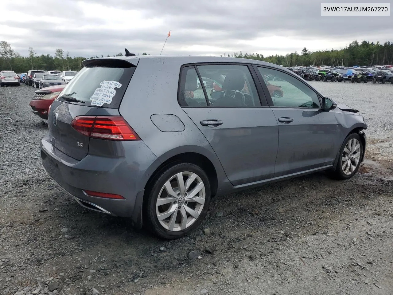 3VWC17AU2JM267270 2018 Volkswagen Golf Sportwagen S