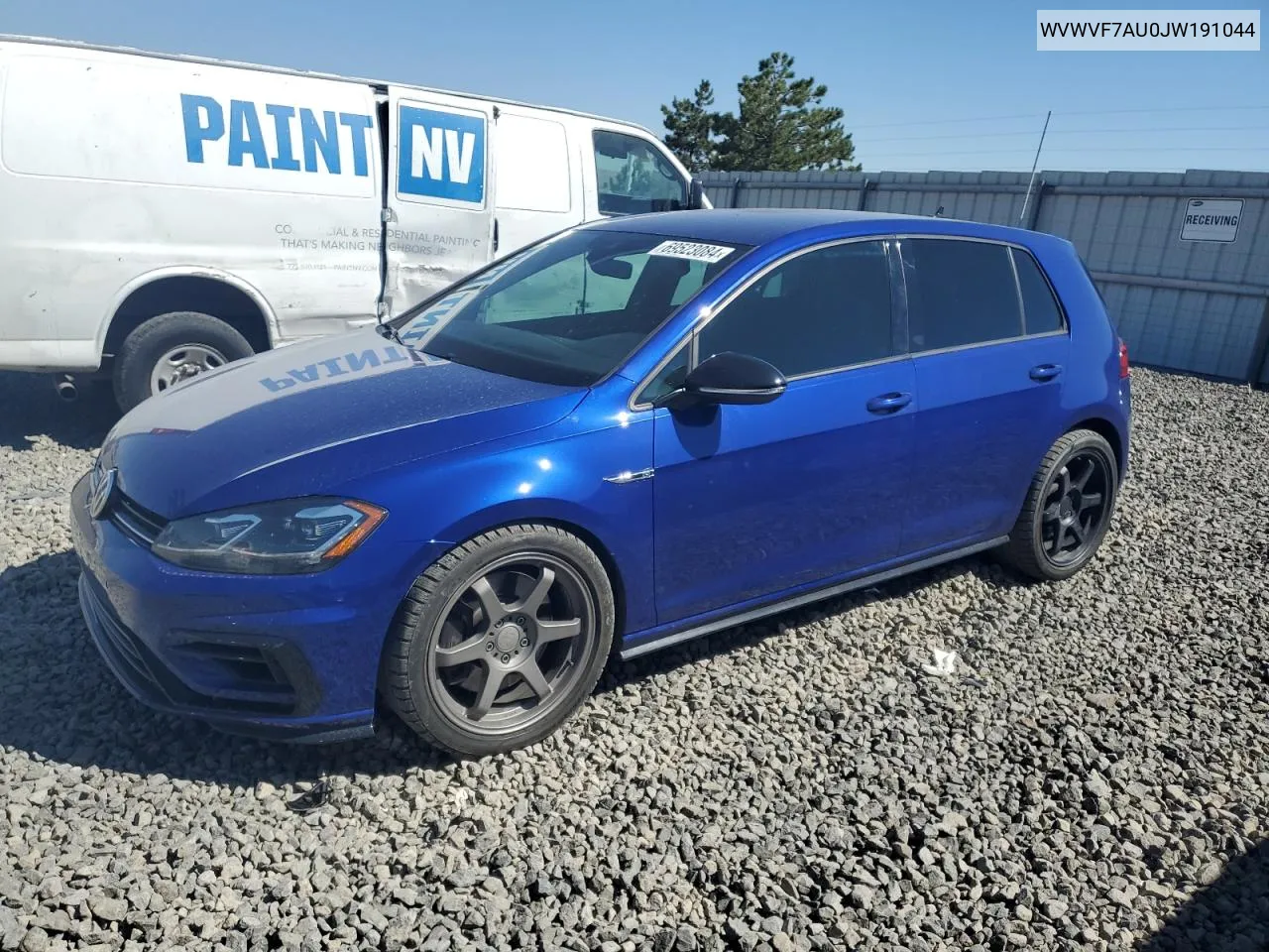 WVWVF7AU0JW191044 2018 Volkswagen Golf R