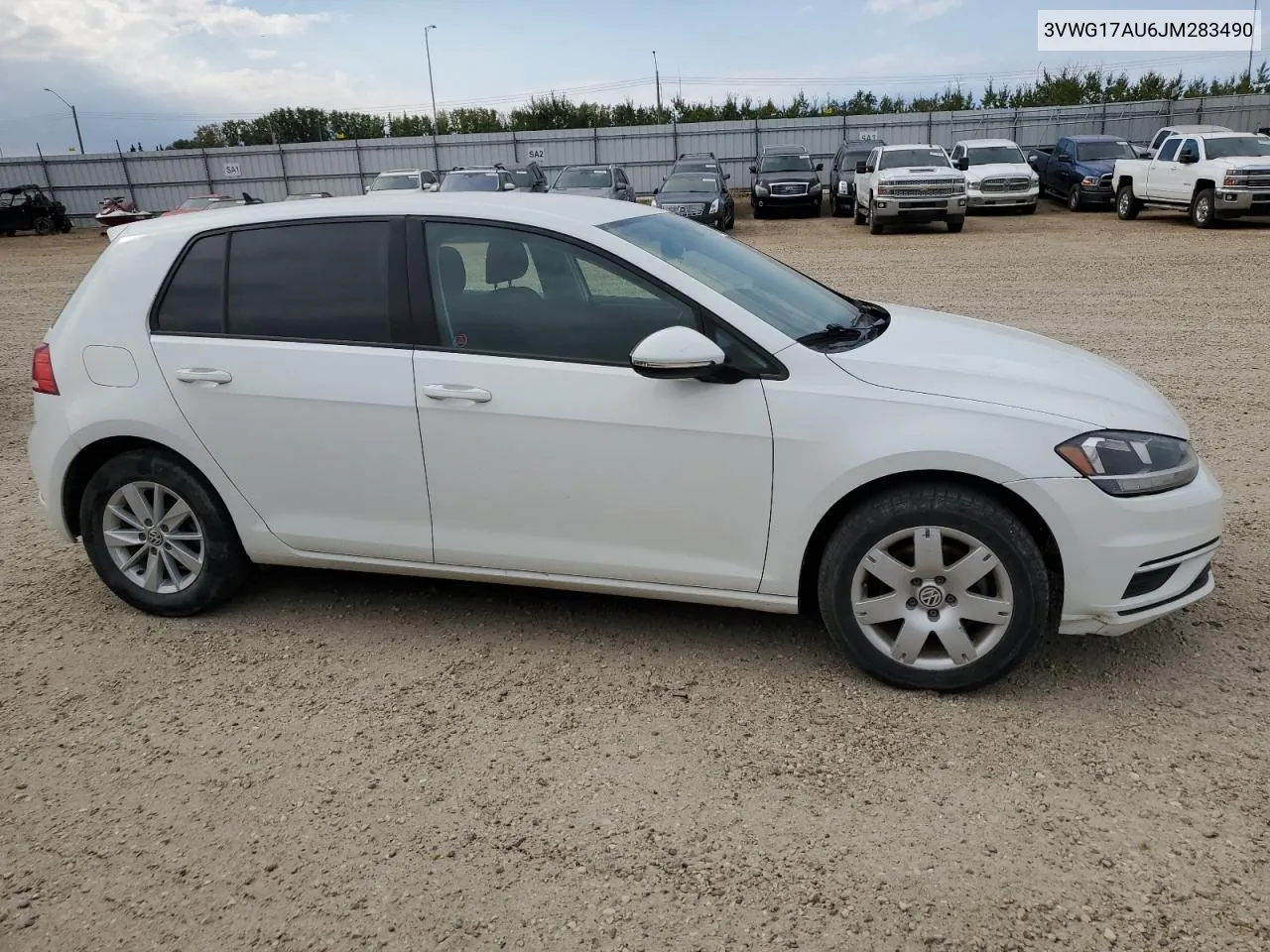 2018 Volkswagen Golf S VIN: 3VWG17AU6JM283490 Lot: 70881294