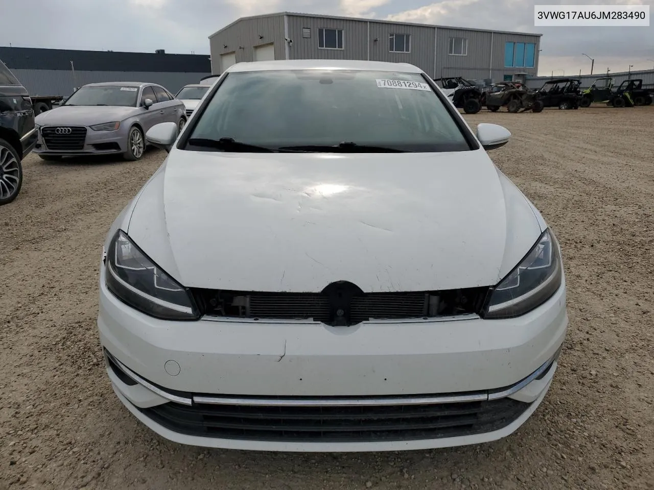 3VWG17AU6JM283490 2018 Volkswagen Golf S