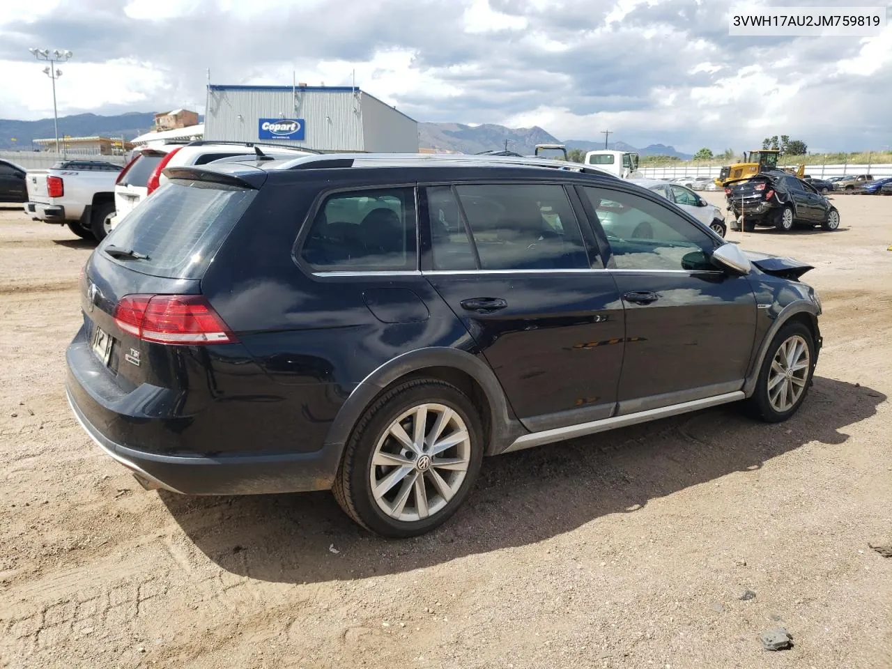 3VWH17AU2JM759819 2018 Volkswagen Golf Alltrack S