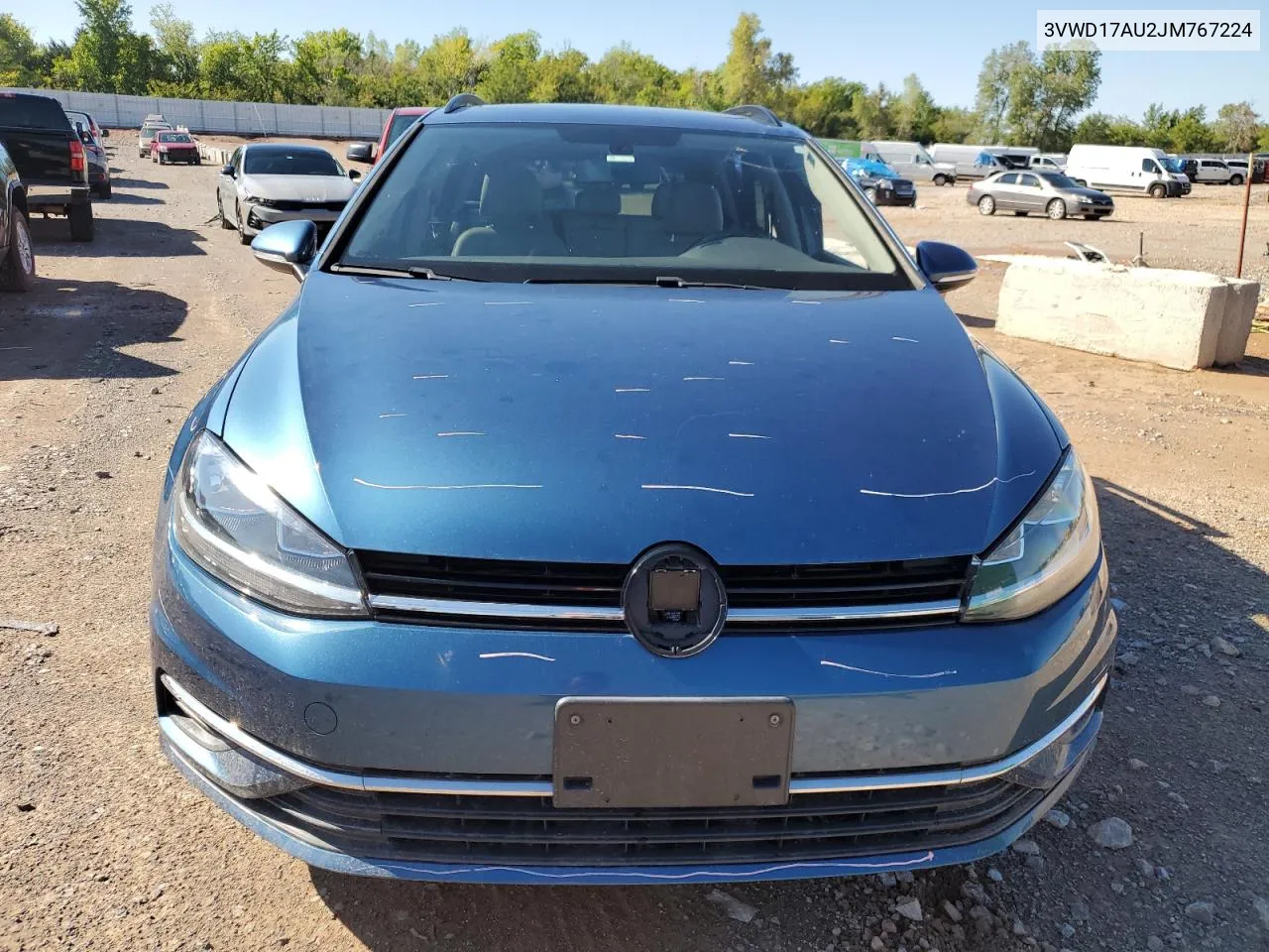 3VWD17AU2JM767224 2018 Volkswagen Golf Sportwagen S