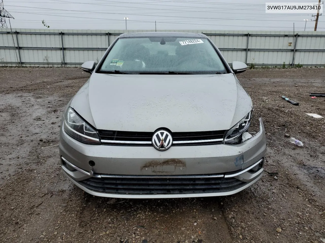 2018 Volkswagen Golf S VIN: 3VWG17AU9JM273410 Lot: 72148224