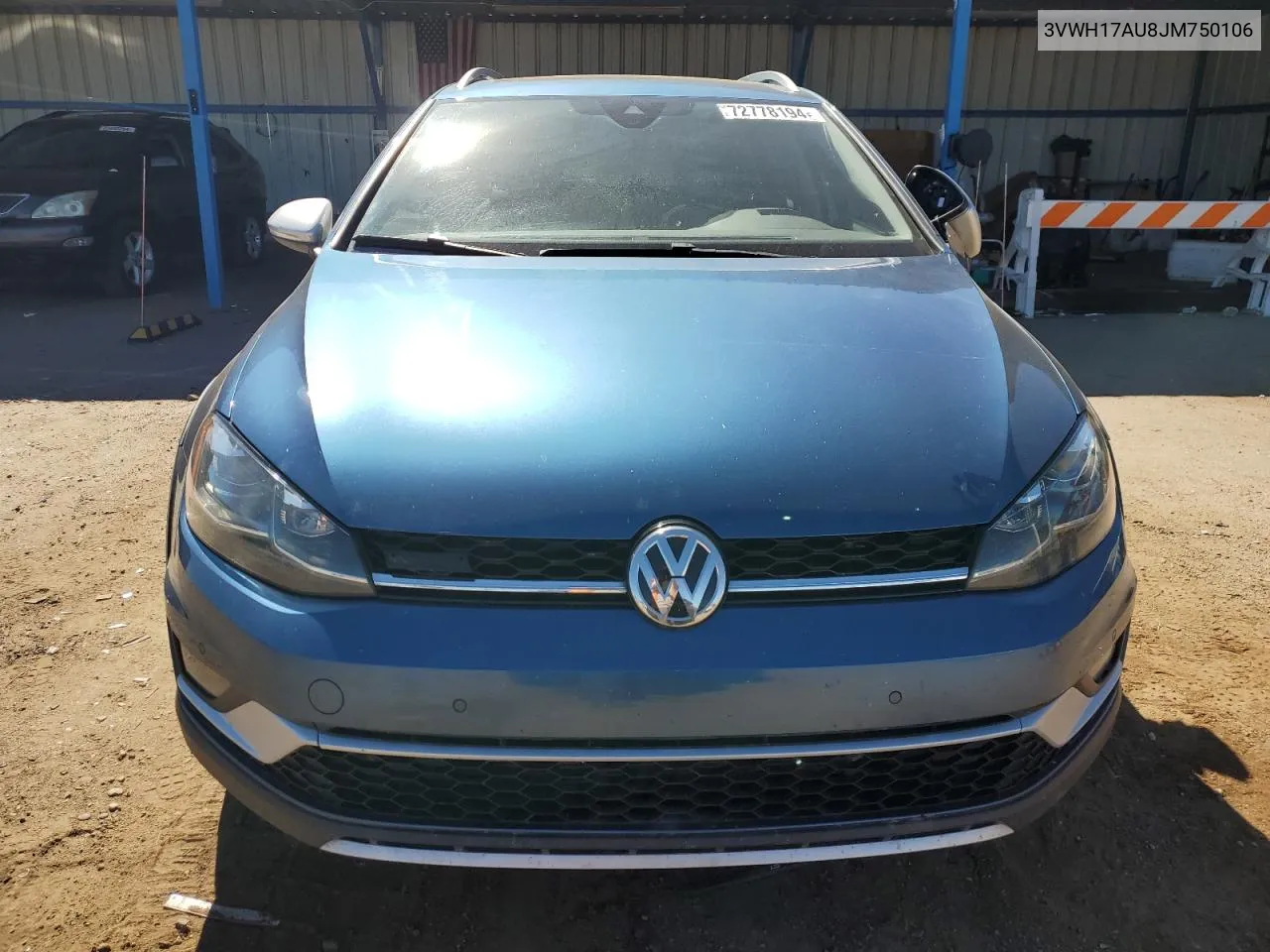 2018 Volkswagen Golf Alltrack S VIN: 3VWH17AU8JM750106 Lot: 72778194