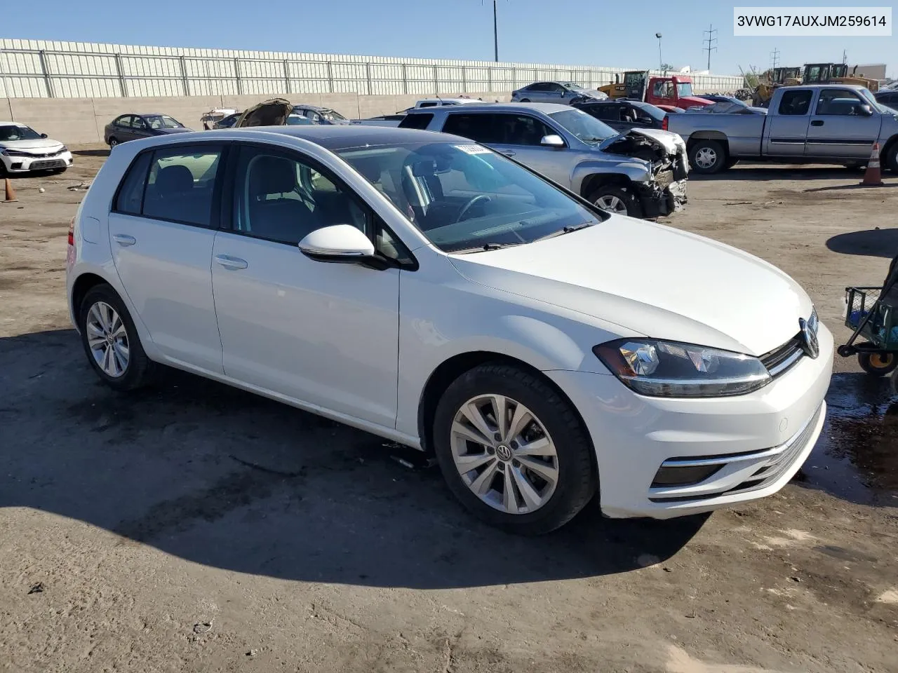 2018 Volkswagen Golf S VIN: 3VWG17AUXJM259614 Lot: 73298324