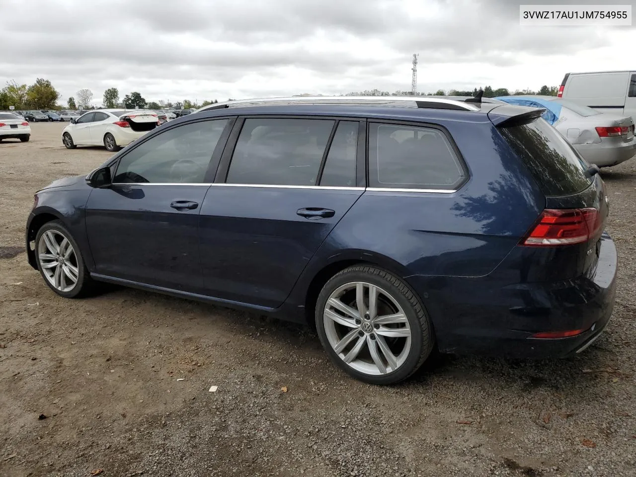 3VWZ17AU1JM754955 2018 Volkswagen Golf Sportwagen Highline